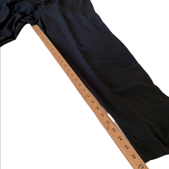 Black Dress Pants High Waisted  Semi Sheer Mesh Relax Fit Medium - Picture 4 of 7